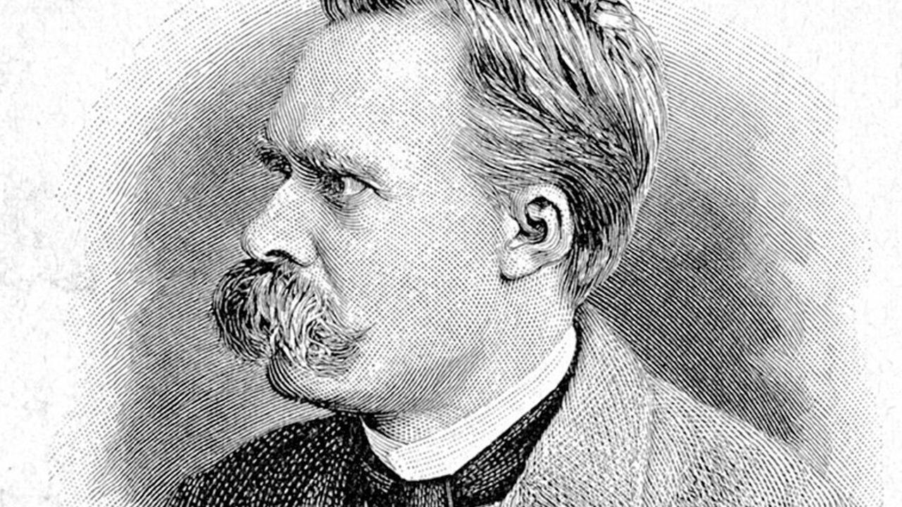 Zeitgenössisches Porträt des deutschen Philosophen Friedrich Nietzsche Zeitgenössisches Porträt des deutschen Philosophen Friedrich Nietzsche