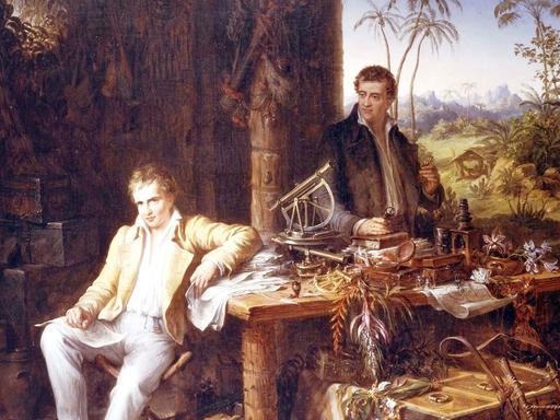 Naturforscher Alexander von Humboldt (l) und der Botaniker Aimé Bonpland