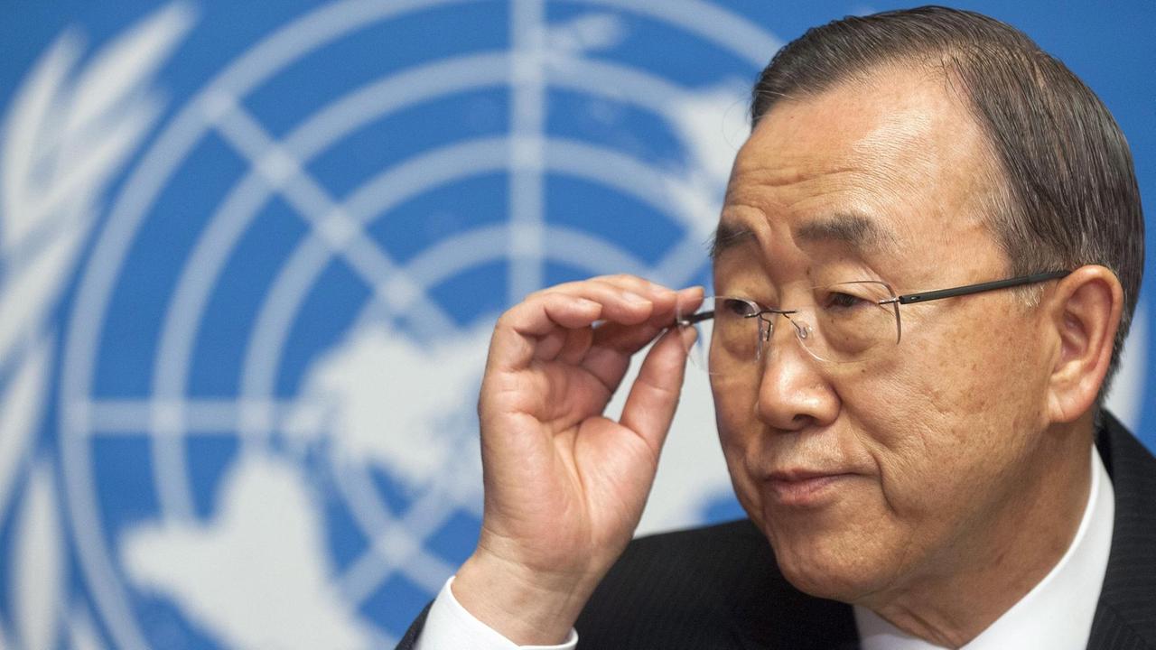 Der Generalsekretär der UN, Ban Ki-moon. Der Generalsekretär der UN, Ban Ki-moon.