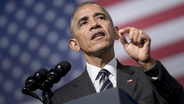 US-Präsident Barack Obama hält in Griechenland eine Rede.