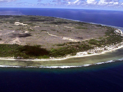 Blick auf die Südpazifik-Republik Nauru.