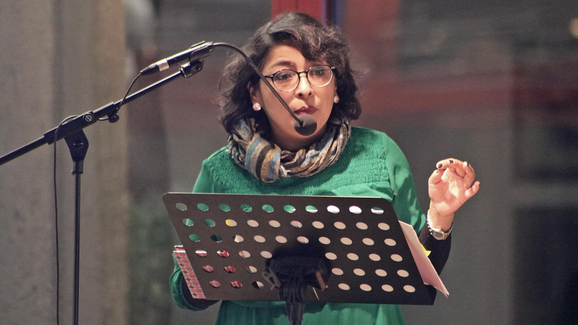 Maricela Guerrero, Dichterin, Performerin, Forscherin und Verlegerin Maricela Guerrero, Dichterin, Performerin, Forscherin und Verlegerin