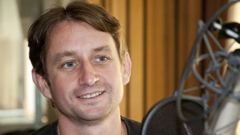 Der ukrainische Schriftsteller Serhij Zhadan im Studio von Deutschlandradio Kultur
