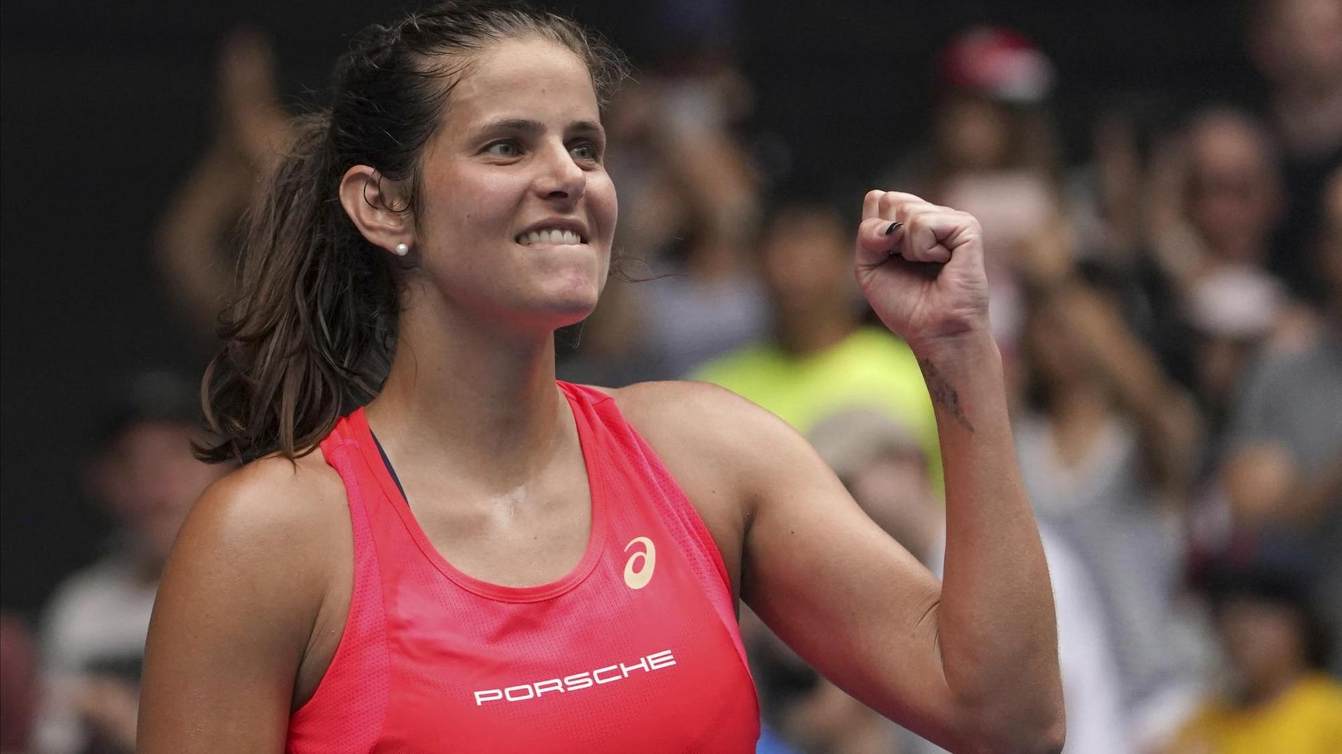 Julia Görges jubelt Julia Görges jubelt