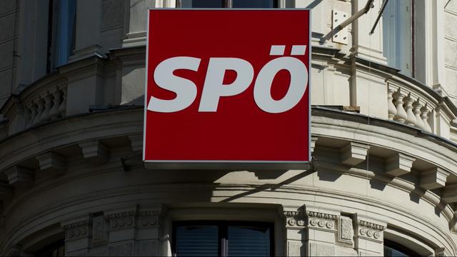 Die Bundesgeschäftsstelle der Sozialdemokratischen Partei Österreichs mit dem Logo SPÖ.