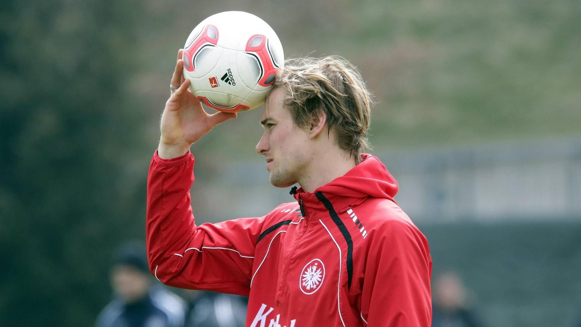 Martin Amedick beim Training bei der Eintracht Frankfurt. Martin Amedick beim Training bei der Eintracht Frankfurt.