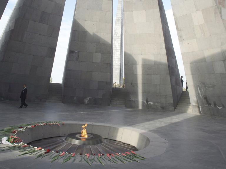 Gedenkstätte an den Völkermord an den Armeniern in Jerewan, Hauptstadt von Armenien