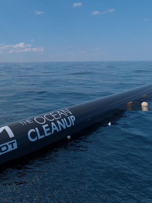 Die Saugertechnik von 'The Ocean Cleanup': Das Projekt will den Pazifik vom Plastikmüll säubern.