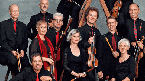 Die Akademie für Alte Musik, Musiker mit Instrumenten
