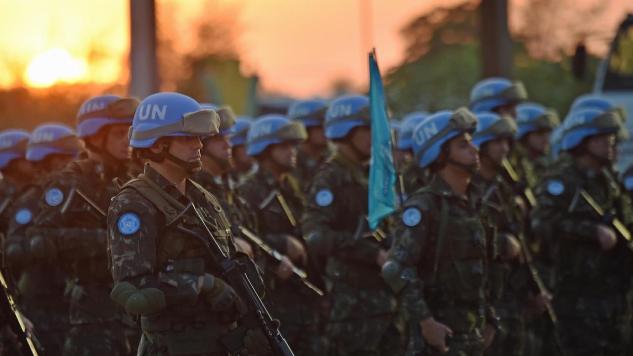 Brasilianische Kräfte der UNO-Mission Minustah in Port-au-Prince.