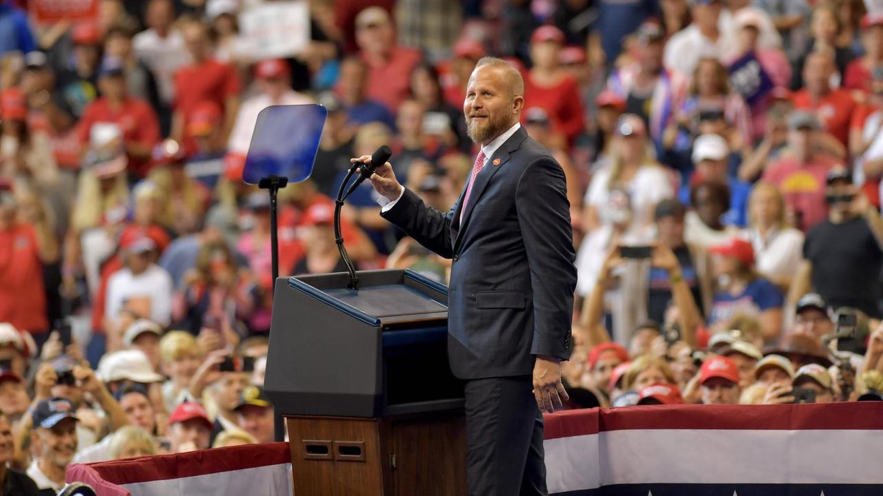 26. November 2019: Brad Parscale bei einer Wahlkampfveranstaltung für Donald Trump im BB&T Center Sunrise, Florida. 26. November 2019: Brad Parscale bei einer Wahlkampfveranstaltung für Donald Trump im BB&T Center Sunrise, Florida.
