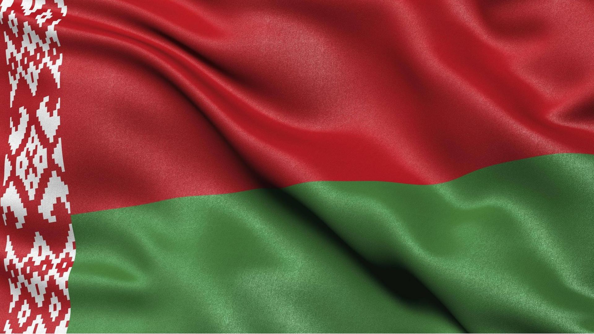 Flagge von Belarus (Weißrussland), 3-D-Illustration *** Flag of Belarus, 3 D illustration Copyright: imageBROKER/CarstenxReisinger ibxcrs05777319.jpg Bitte beachten Sie die gesetzlichen Bestimmungen des deutschen Urheberrechtes hinsichtlich der Namensnennung des Fotografen im direkten Umfeld der Veröffentlichung! Flagge von Belarus (Weißrussland), 3-D-Illustration *** Flag of Belarus, 3 D illustration Copyright: imageBROKER/CarstenxReisinger ibxcrs05777319.jpg Bitte beachten Sie die gesetzlichen Bestimmungen des deutschen Urheberrechtes hinsichtlich der Namensnennung des Fotografen im direkten Umfeld der Veröffentlichung!