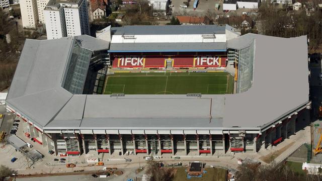 Luftaufnahme des Fritz-Walter-Stadions in Kaiserslautern