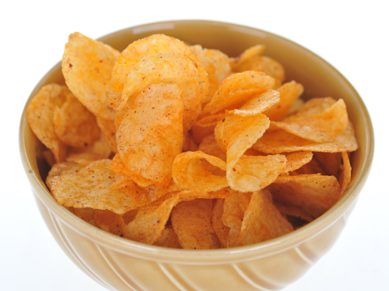 Für viele ein regelrechter Süchtigmacher: Kartoffelchips mit Paprika Für viele ein regelrechter Süchtigmacher: Kartoffelchips mit Paprika