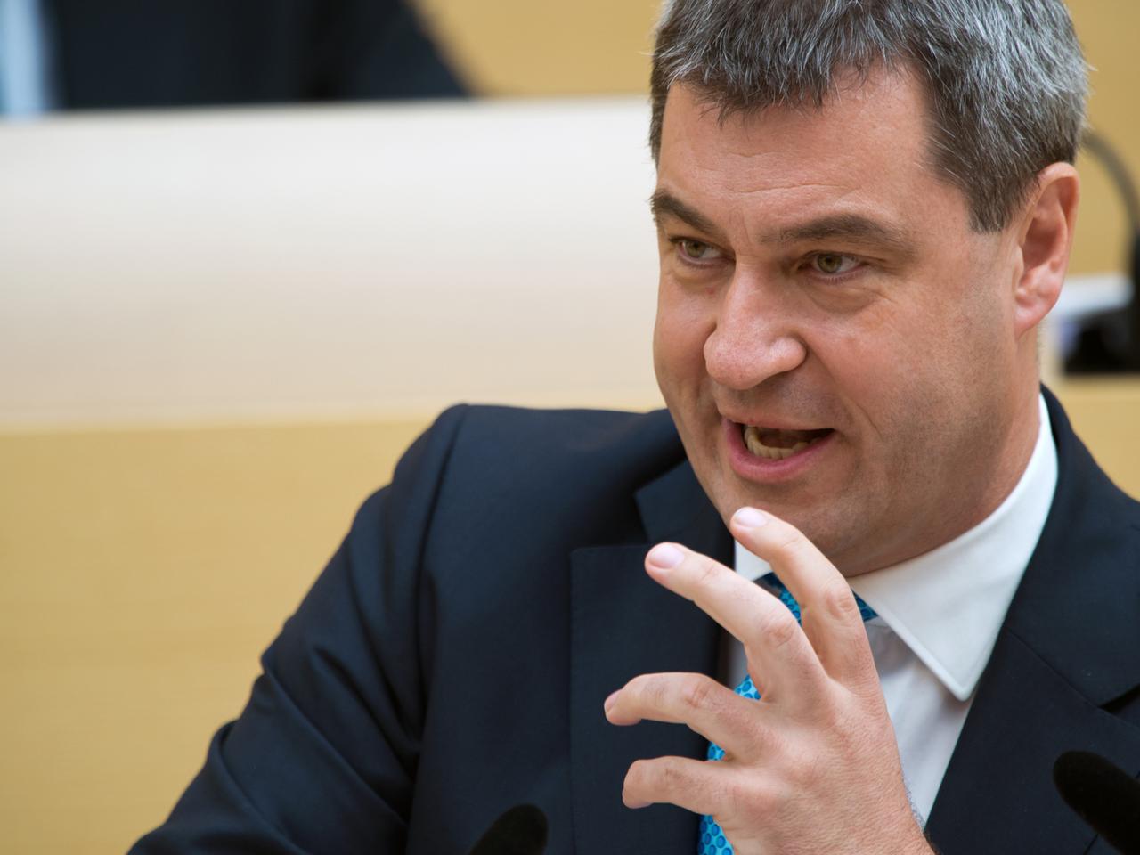 Der bayerische Finanzminister Markus Söder (CSU) Landtag in München. Der bayerische Finanzminister Markus Söder (CSU) Landtag in München.