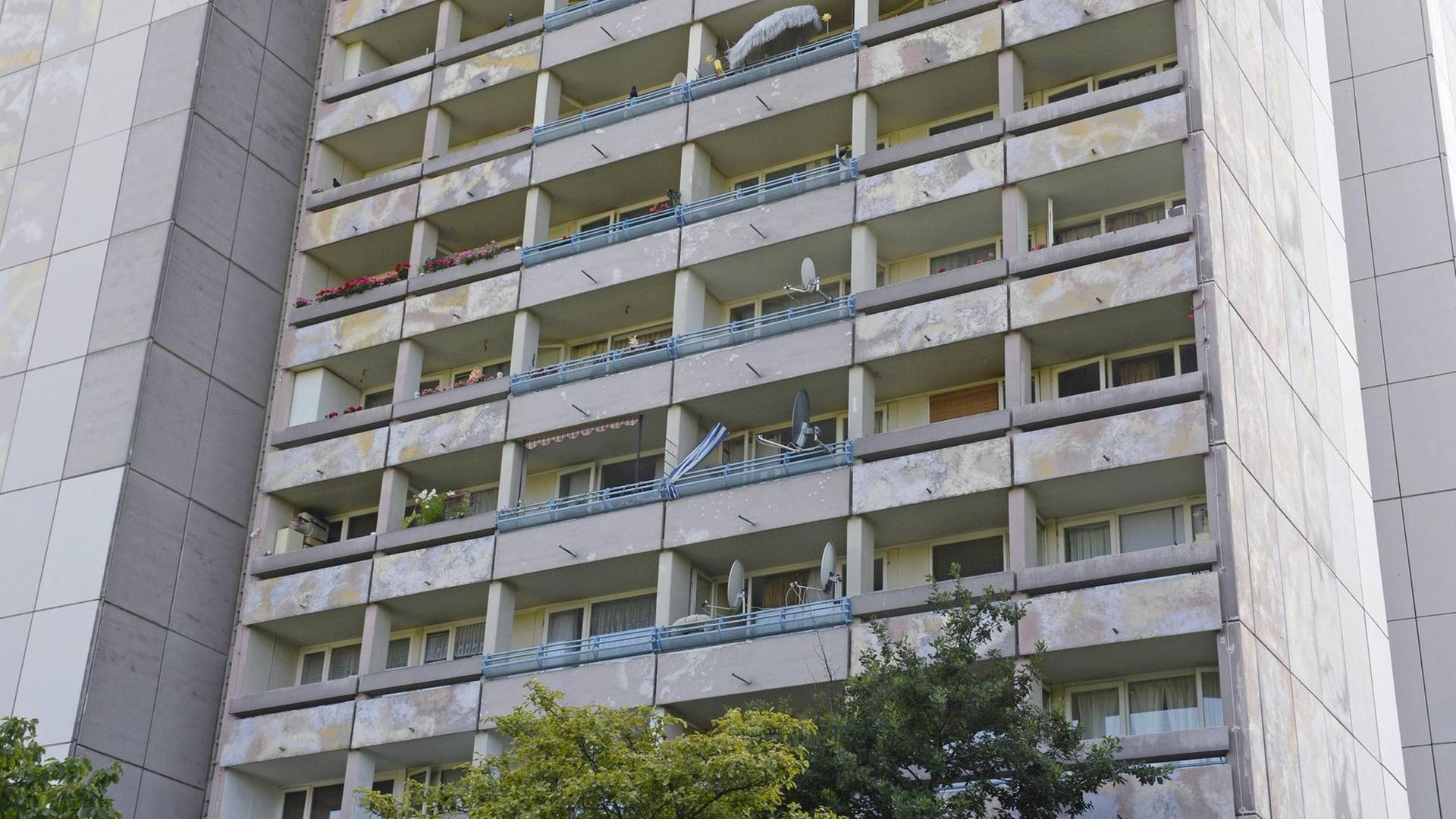 Hochhaus im Freiburger Problemviertel Weingarten Hochhaus im Freiburger Problemviertel Weingarten