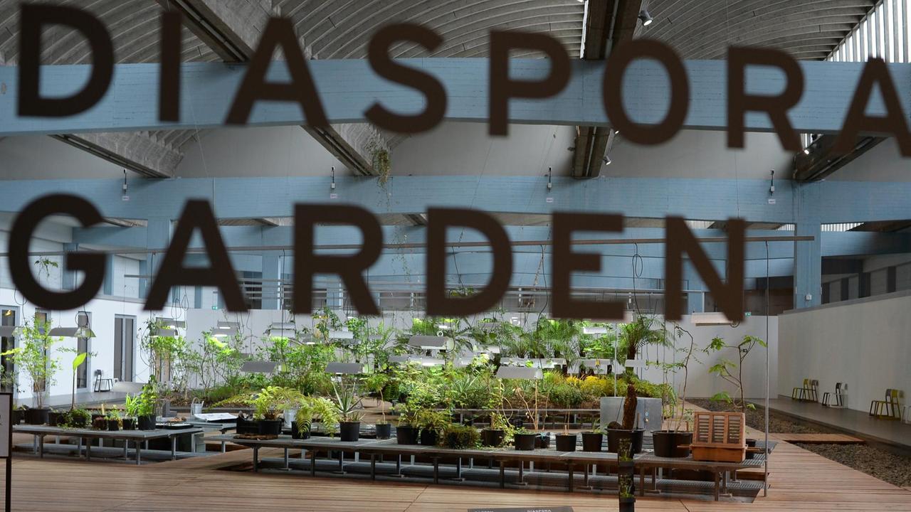 Der Garten der Diaspora in der W. Michael Blumenthal Akademie des Jüdischen Museums, fotografiert am 03.05.2017 in Berlin. Er dient als Raum des Austausches und der Reflexion, aber auch als Lern- und Anschauungsort Der Garten der Diaspora in der W. Michael Blumenthal Akademie des Jüdischen Museums, fotografiert am 03.05.2017 in Berlin. Er dient als Raum des Austausches und der Reflexion, aber auch als Lern- und Anschauungsort