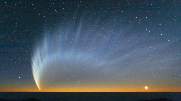 Der Komet McNaught war 2007 zu sehen. Der Komet McNaught war 2007 zu sehen.