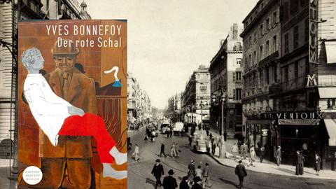 Der rote Schal ist Titel des Textes von Yves Bonnefoy als auch Leitmotiv des autobiographischen Buches.