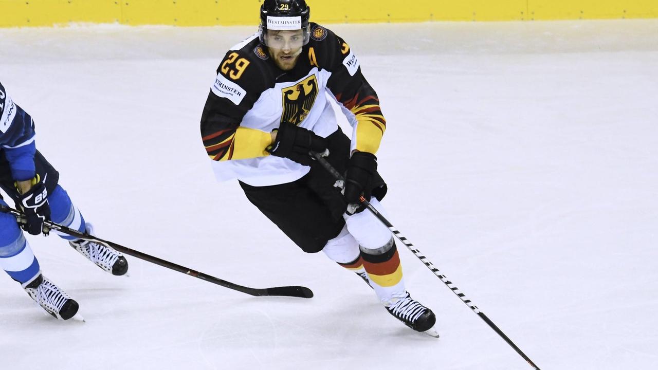 Eishockey-WM 2019: der deutsche Nationalspieler Leon Draisaitl beim Spiel gegen Finnland.