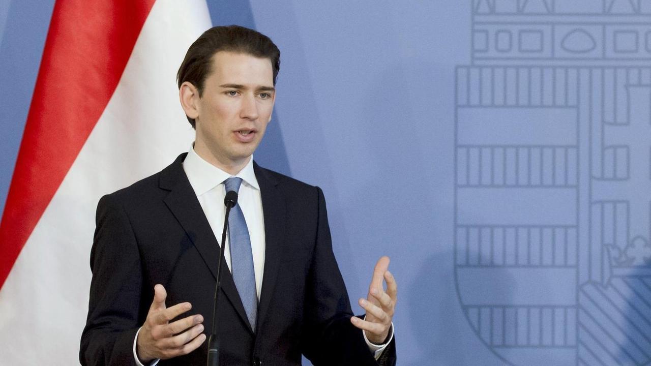Der österreichische Außenminister Sebastian Kurz. Der österreichische Außenminister Sebastian Kurz.