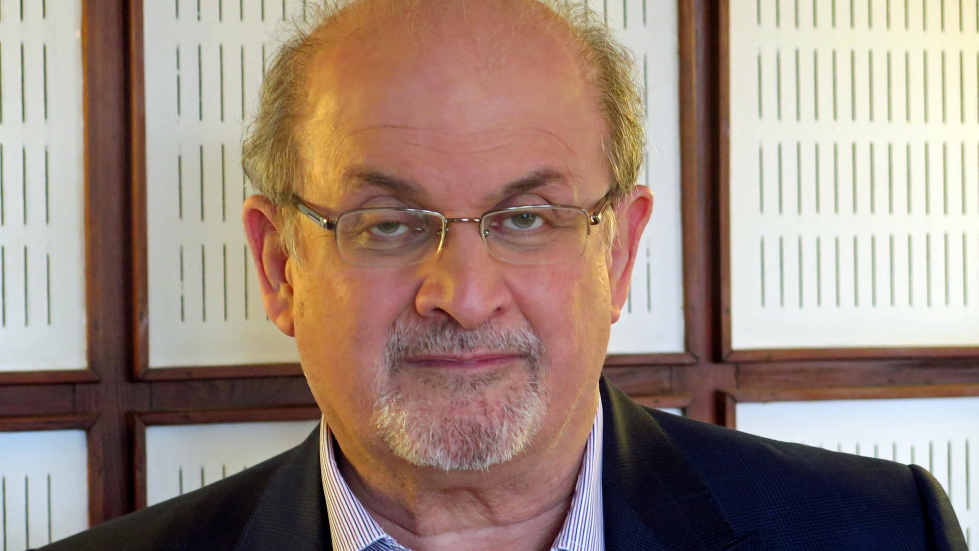Der Schriftsteller Salman Rushdie zu Gast im Studio von Deutschlandradio Kultur; Aufnahme vom 21.11. 2015 Der Schriftsteller Salman Rushdie zu Gast im Studio von Deutschlandradio Kultur; Aufnahme vom 21.11. 2015