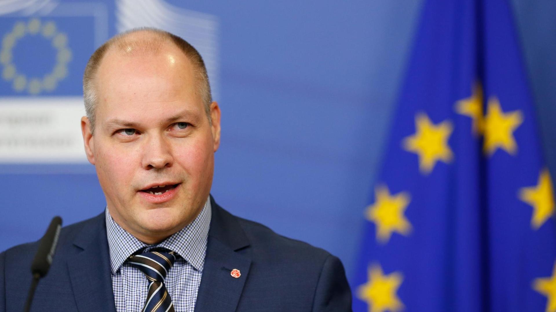 Morgan Johansson, der schwedische Migrationsminister Morgan Johansson, der schwedische Migrationsminister