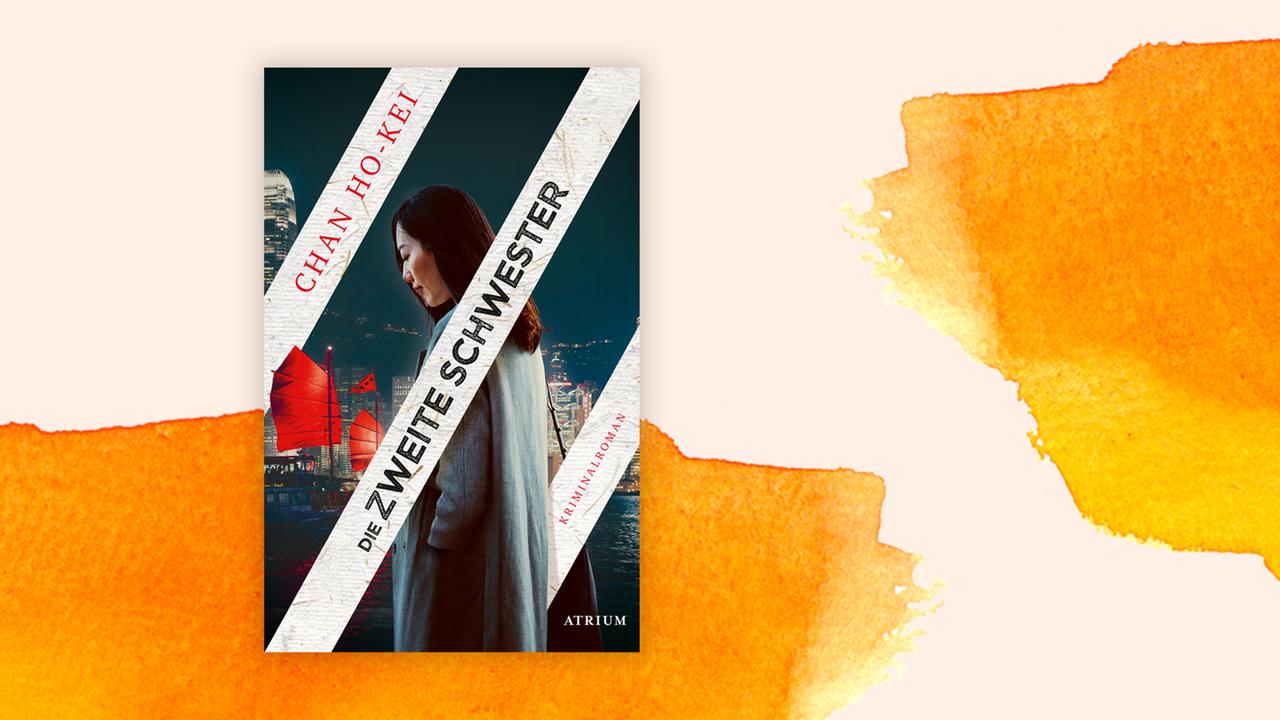 Das Cover von Chan Ho-keis Buch "Die zweite Schwester" auf orange-weißem Grund.