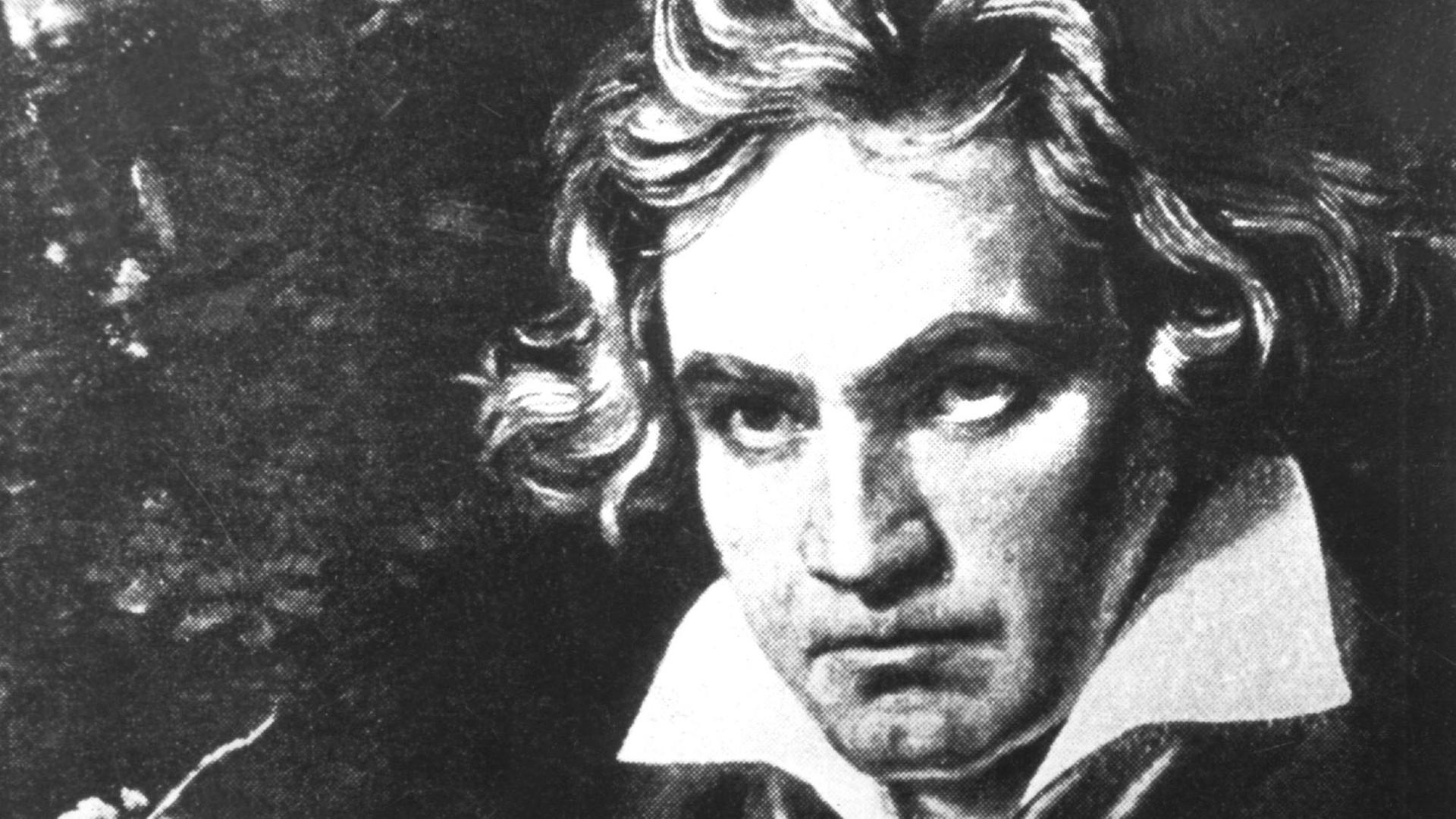 Porträt des Komponisten Ludwig van Beethoven Porträt des Komponisten Ludwig van Beethoven