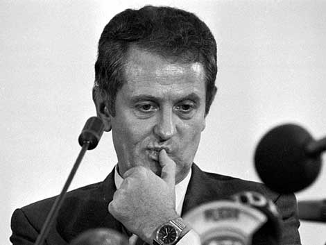 Uwe Barschel am 18. September 1987 Uwe Barschel am 18. September 1987