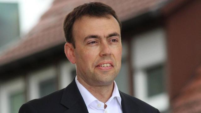 Der SPD-Politiker Nils Schmid bei einem Wahlkampfauftritt in Böblingen