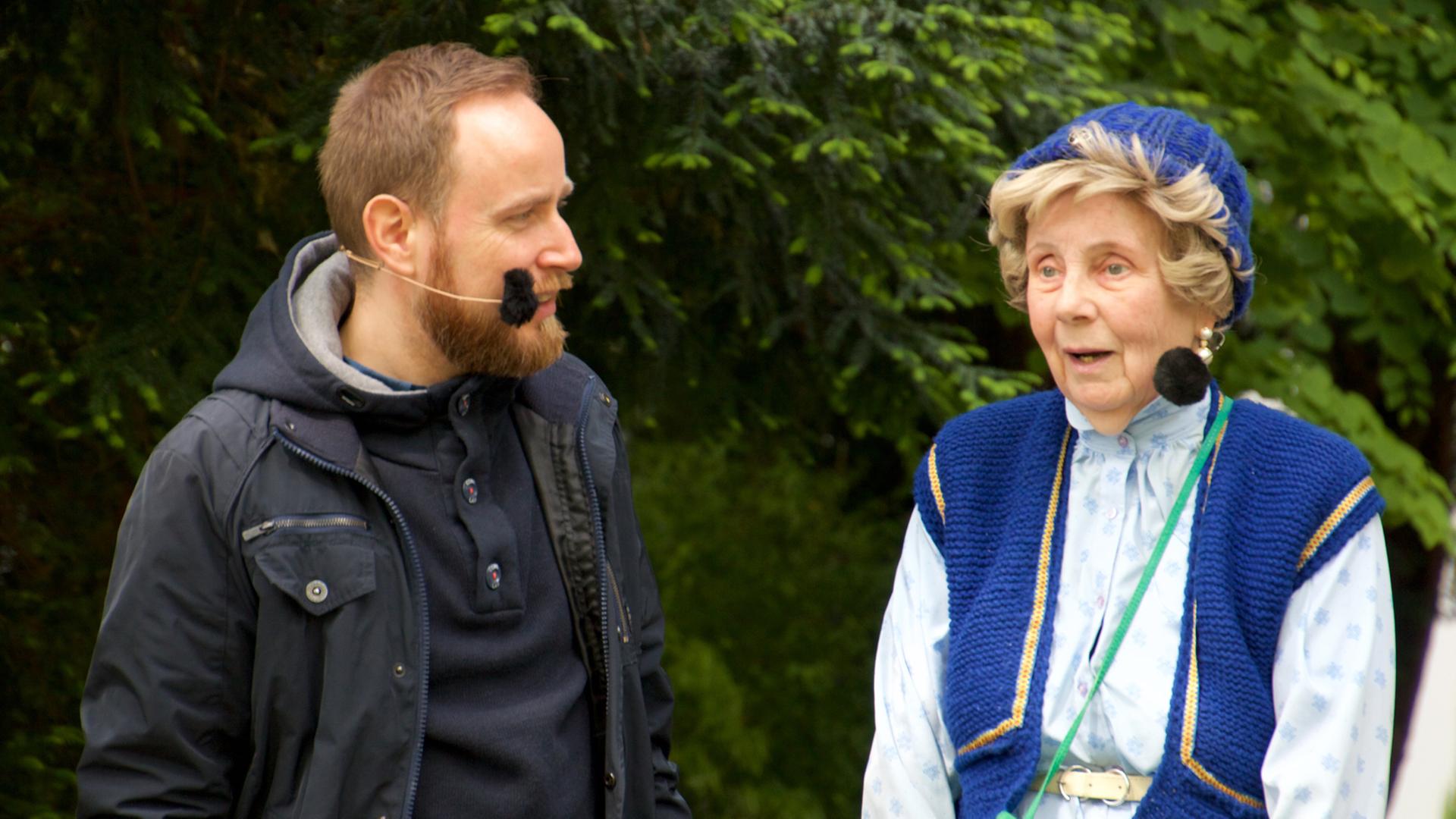 Uta Ranke-Heinemann und Olaf Kosert in Essen, 2015. Uta Ranke-Heinemann und Olaf Kosert in Essen, 2015.