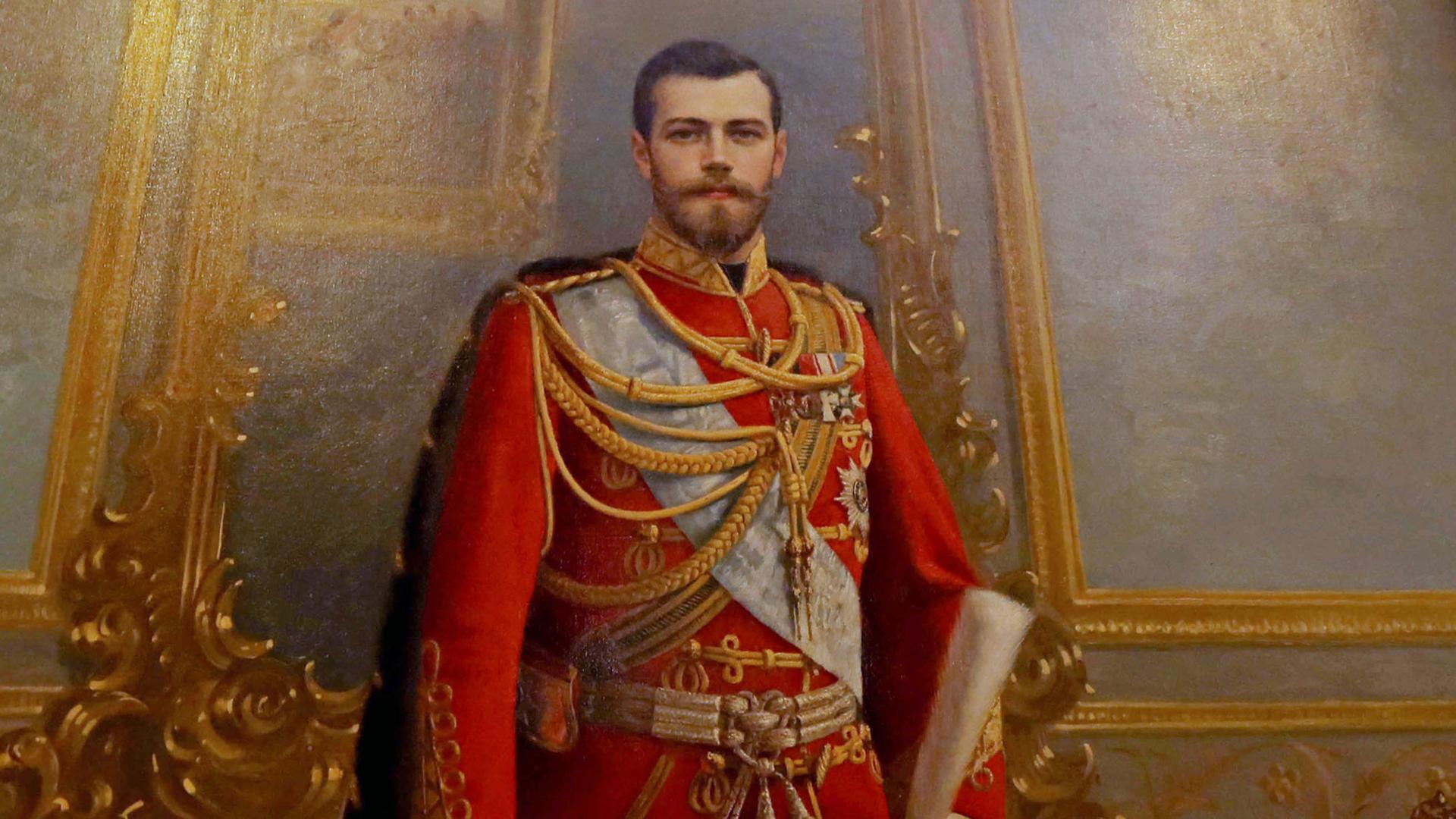 Ein Porträt des letzten russischen Zaren, Nikolaus II. Ein Porträt des letzten russischen Zaren, Nikolaus II.