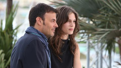 Regisseur François Ozon und Schauspielerin Marine Vacth beim Filmfestival von Cannes 2013