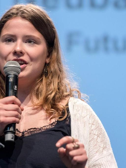 Klimaaktivistin Luisa Neubauer beim Evangelischen Kirchentag in Dortmund am 20.6.2019