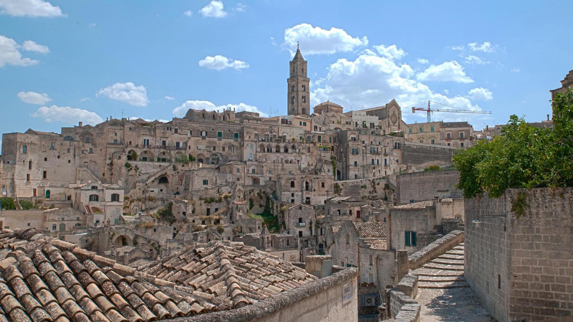 Der Blick über Sassi di Matera. Der Blick über Sassi di Matera.