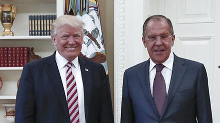 Der russische Außenminister Lawrow auf Überraschungsbesuch bei Donald Trump, am 10.5.2017 Der russische Außenminister Lawrow auf Überraschungsbesuch bei Donald Trump, am 10.5.2017