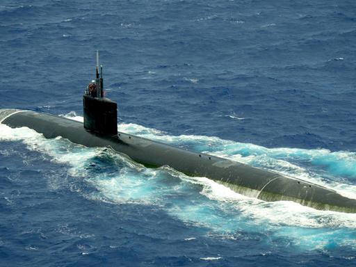 Die USS Cheyenne der US Navy im Pazifik Die USS Cheyenne der US Navy im Pazifik