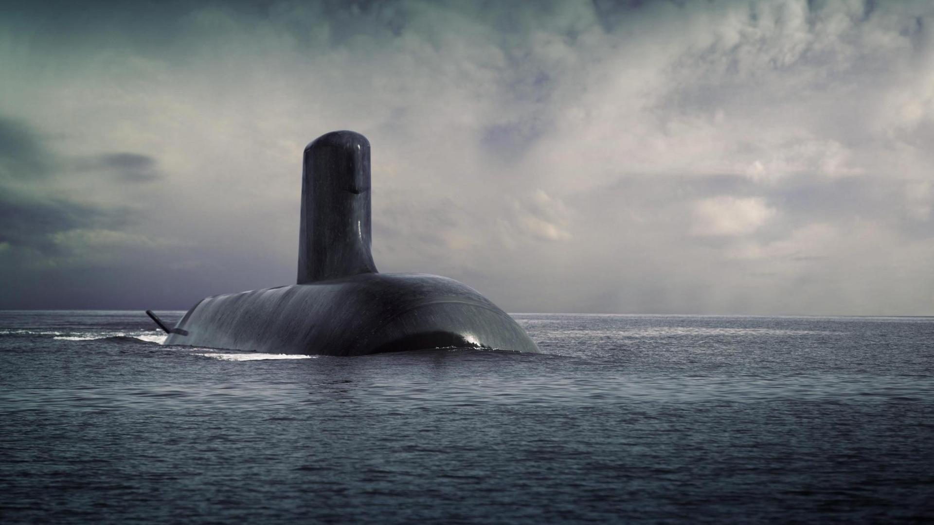 Ein vom französischen Rüstungskonzern DCNS zur Verfügung gestelltes Foto eines neuen U-Boots.