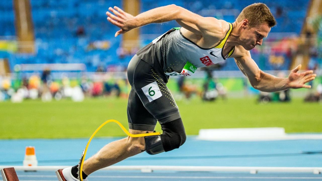 Markus Rehm bei den Paralympics in Rio. Markus Rehm bei den Paralympics in Rio.