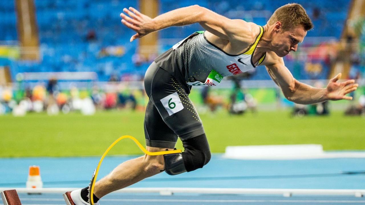Markus Rehm bei den Paralympics in Rio.
Markus Rehm bei den Paralympics in Rio.