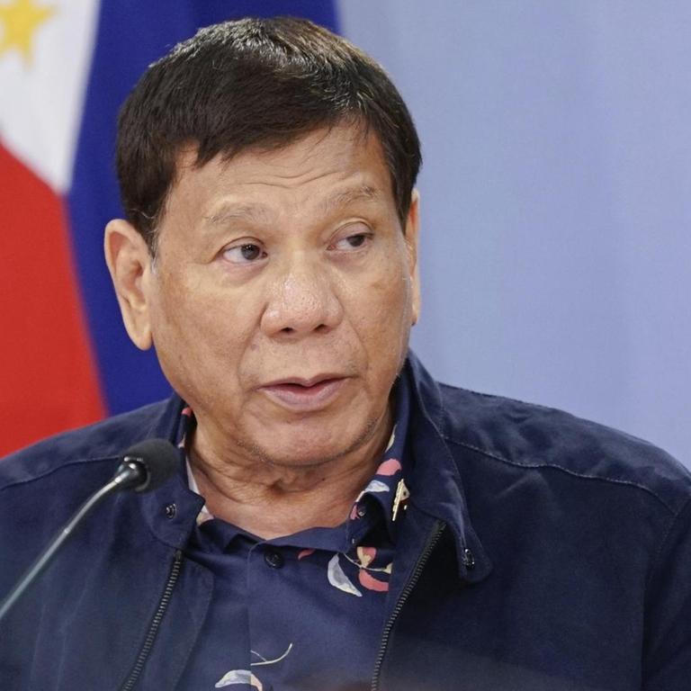Der philippinische Präsident Rodrigo Duterte im August 2021.