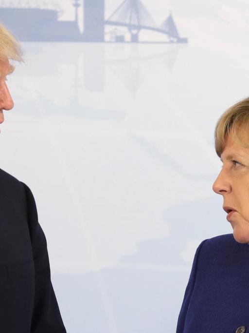 US-Präsident Trump und Bundeskanzlerin Angela Merkel