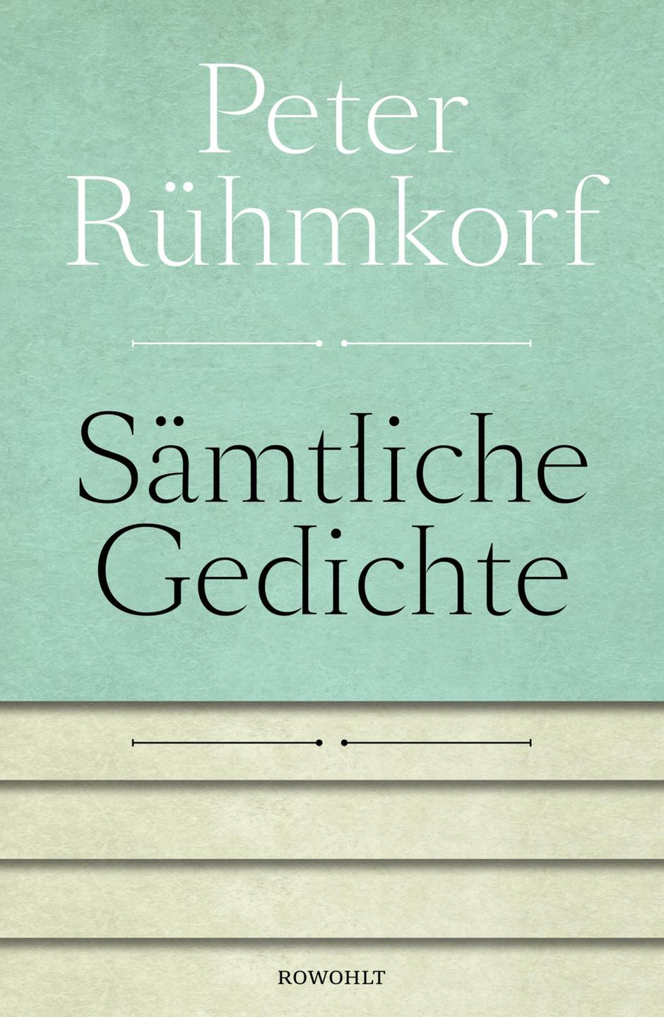 Cover: "Sämtliche Gedichte 1956-2008" von Peter Rühmkorf