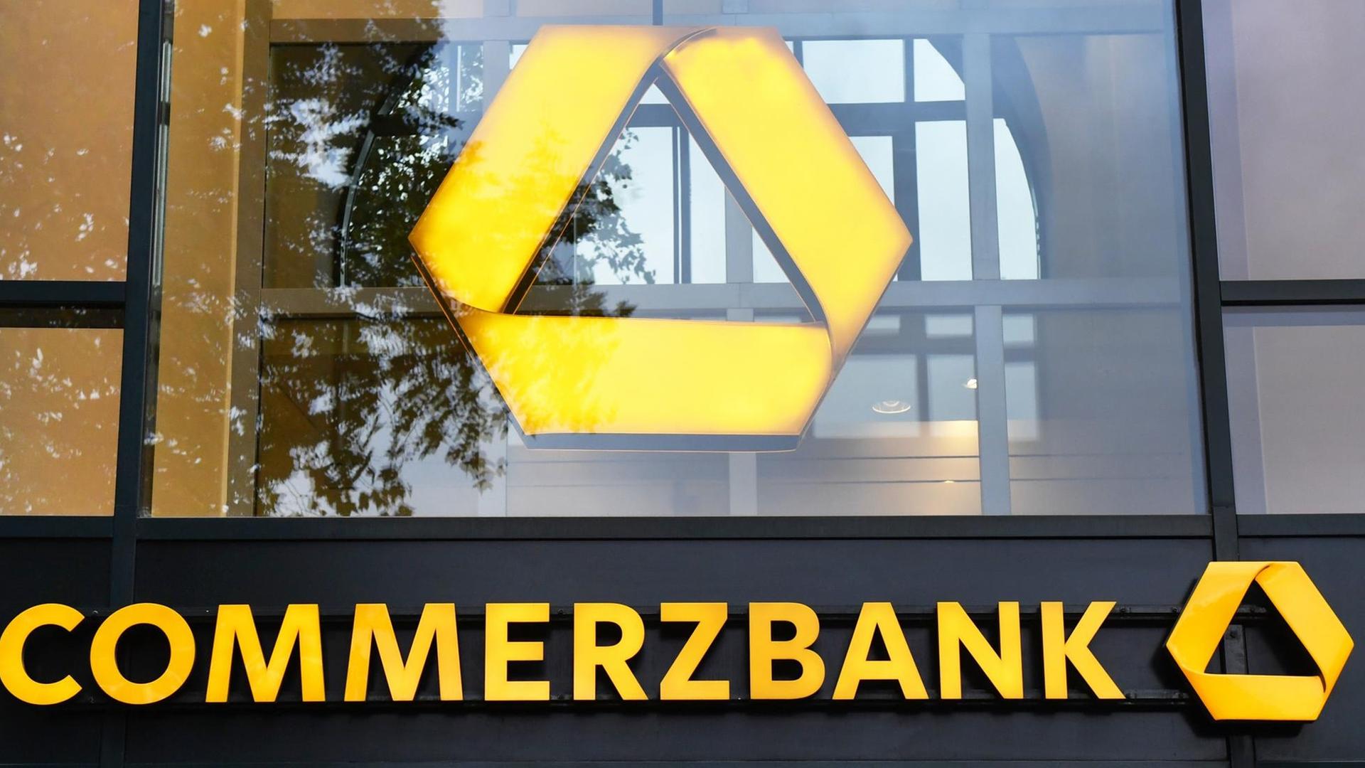 Das Logo der Commerzbank Das Logo der Commerzbank