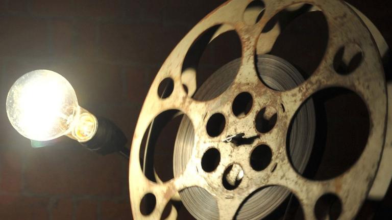 Film, Filmrolle, Kino, Filmprojektor, Zelluloid Film, Filmrolle, Kino, Filmprojektor, Zelluloid