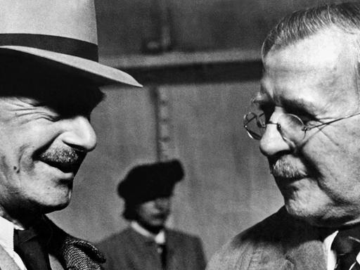 Thomas und Heinrich Mann 1940 in New York