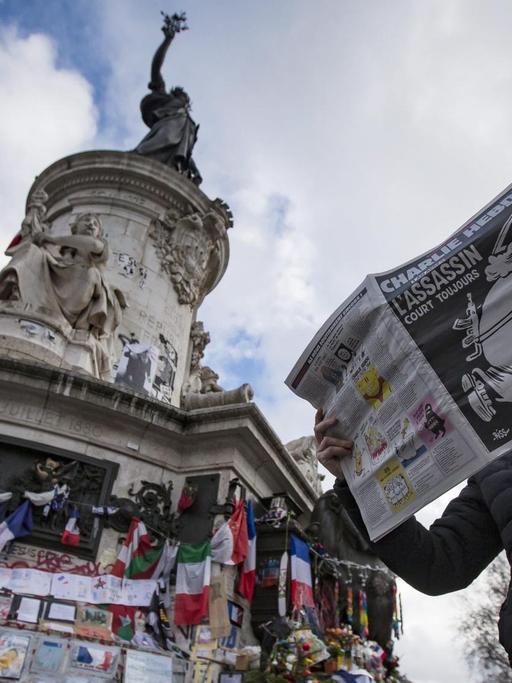 Die erste Ausgabe von "Charlie Hebdo" nach dem Anschlag vom 7. Januar 2015.