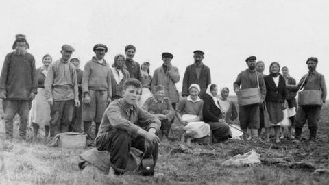 Bewohner von Smolensk, die den Zweiten Weltkrieg überlebt haben.