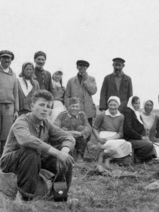 Bewohner von Smolensk, die den Zweiten Weltkrieg überlebt haben.